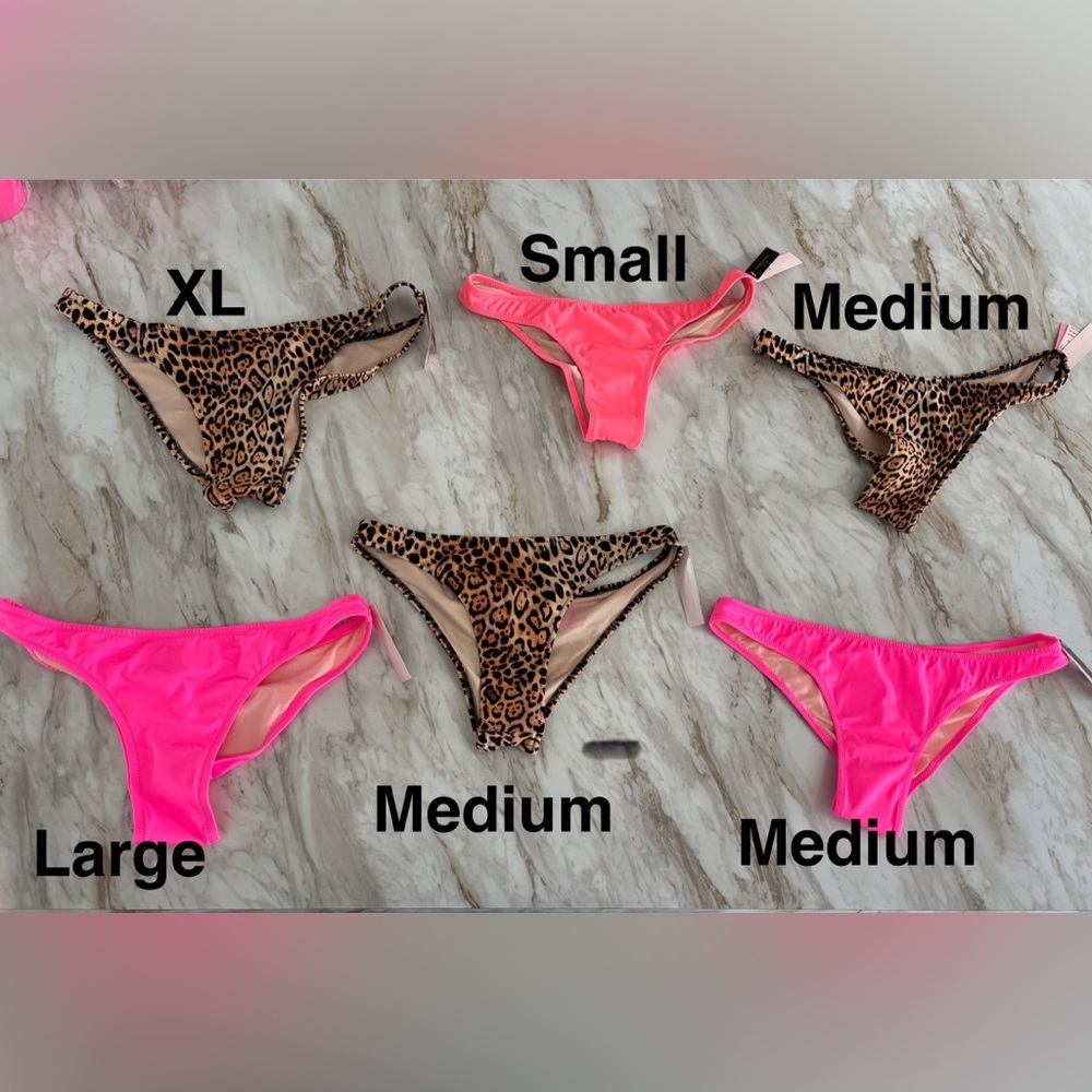 Victoria's Secret Black and Brown Bikini Swimwear